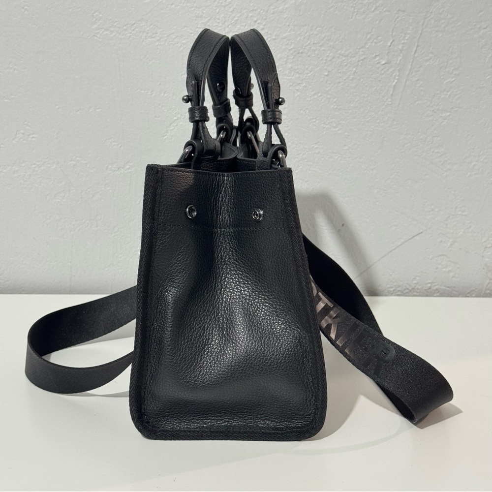 Botkier Bedford Bite Size Structured Leather Tote Bag Black - Picture 5 of 16